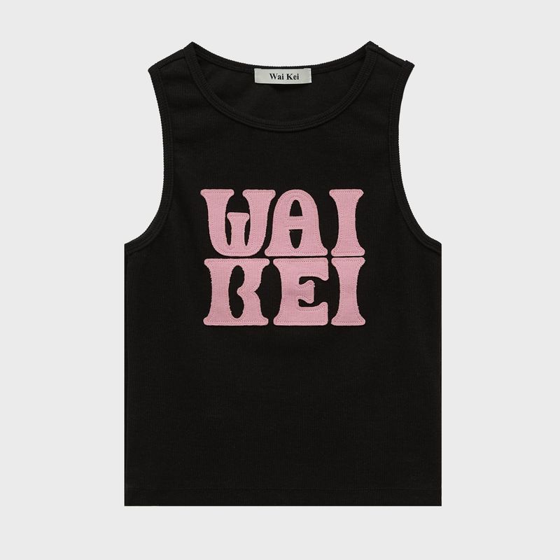 Logo applique sleeveless