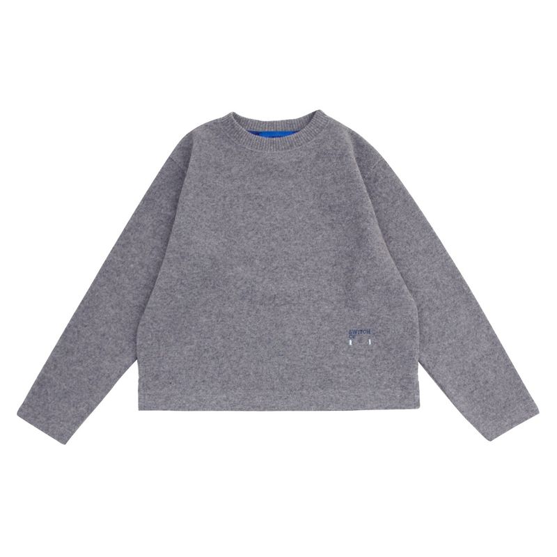 SWITCH123（スウィッチワンツースリー）の「ウールジー ラウンドロングスリーブTシャツ（ユニセックス）_SYF7TS01MG（トップス）」