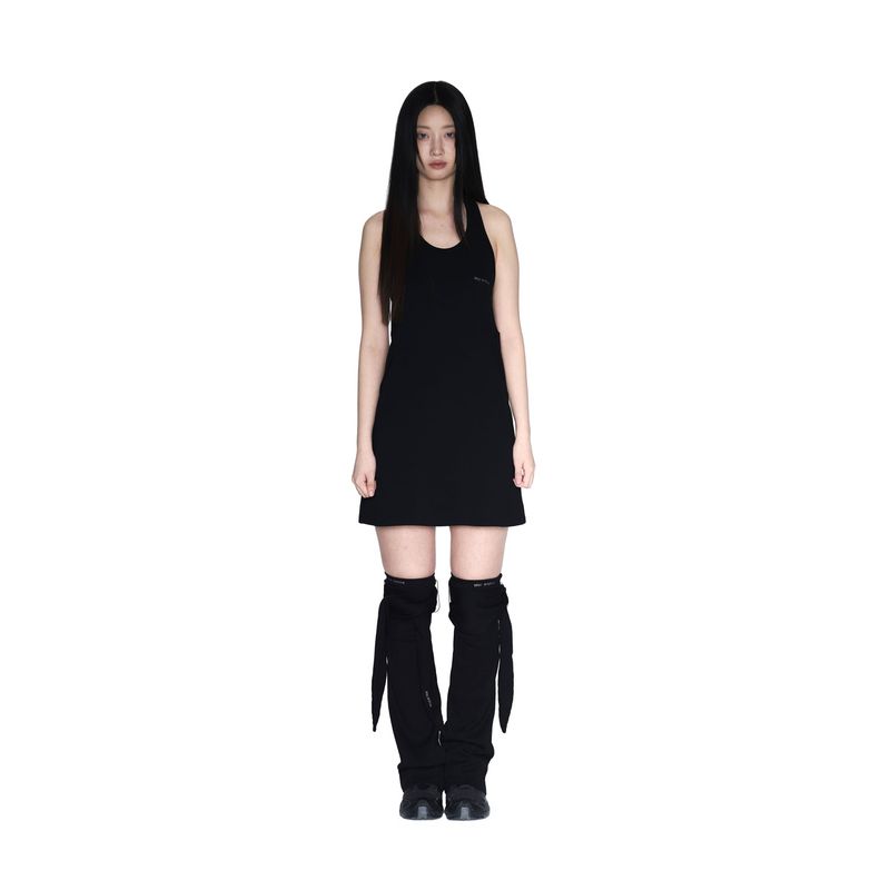Layered heart halter dress 001