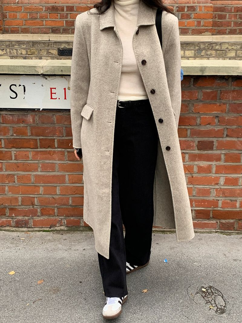 [MADE] Elton Stitch Wool Handmade Long Coat