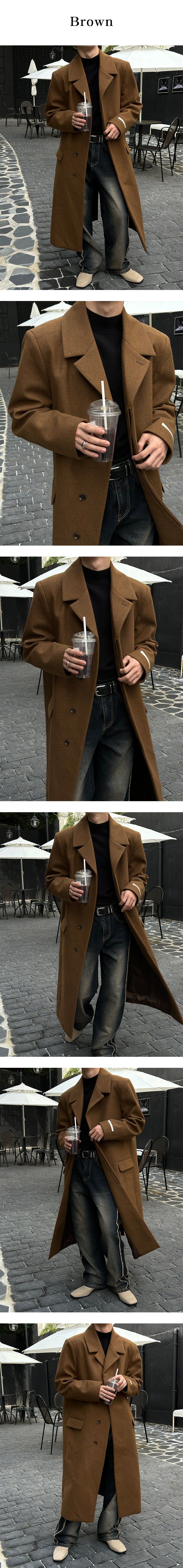  [PREMIUM] Hidden max long coat(2color)