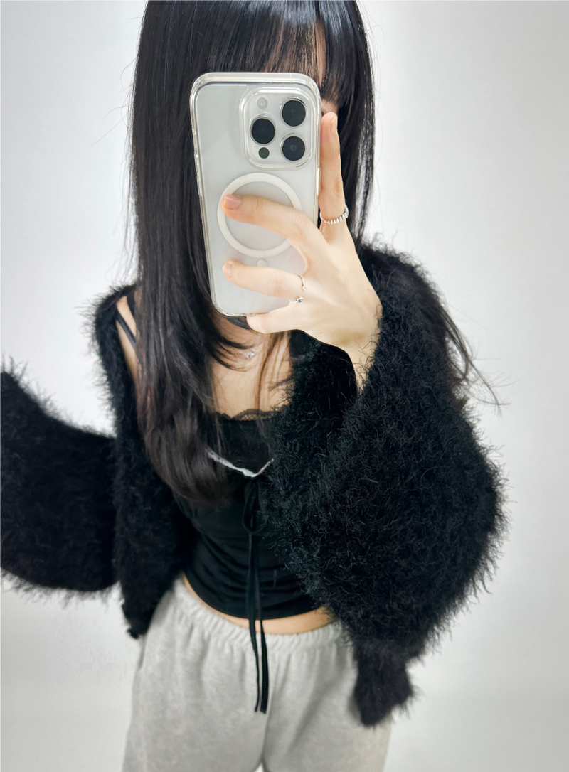 (INNER POINT ITEM♥/LOVELY) 2 COLORS ストリングボウプリーツレースディテールノースリーブタンク