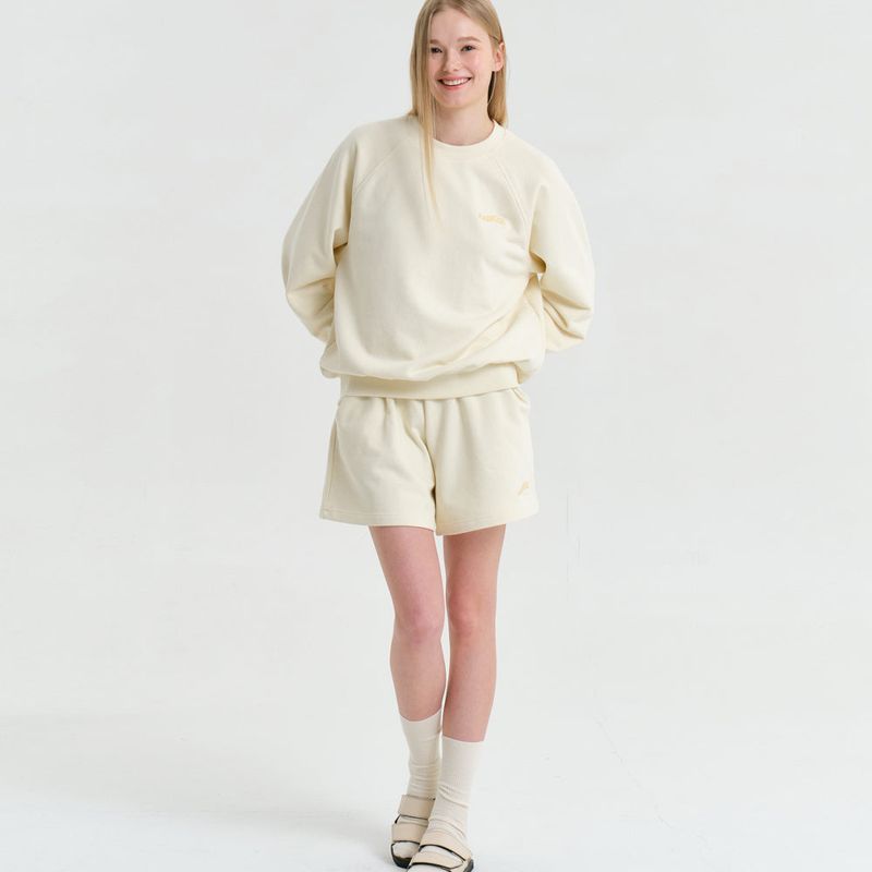 RAVEROUS（レイバロス）の「Wave Logo Zurry Half Pants Cream（Pants）」