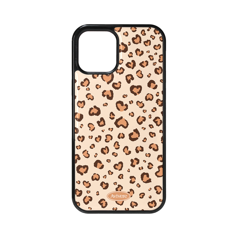 Avivere（アビベール）の「 [MADE] leopard glass bumper case(brownheart)（Smartphone Accessories）」