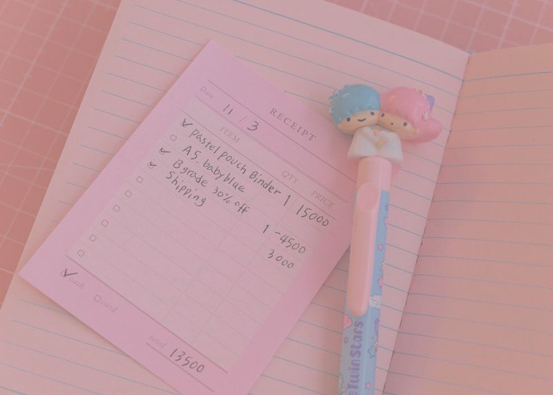 soft-simple Memo Pad: Receipt