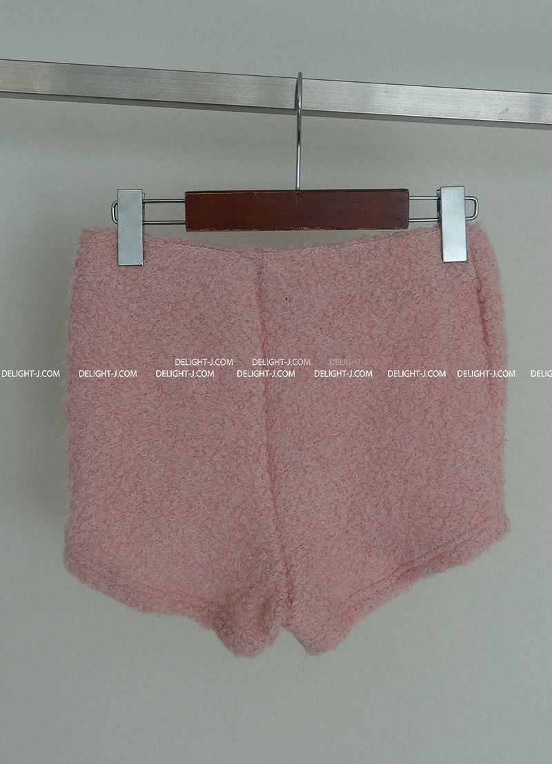woolen fur shorts