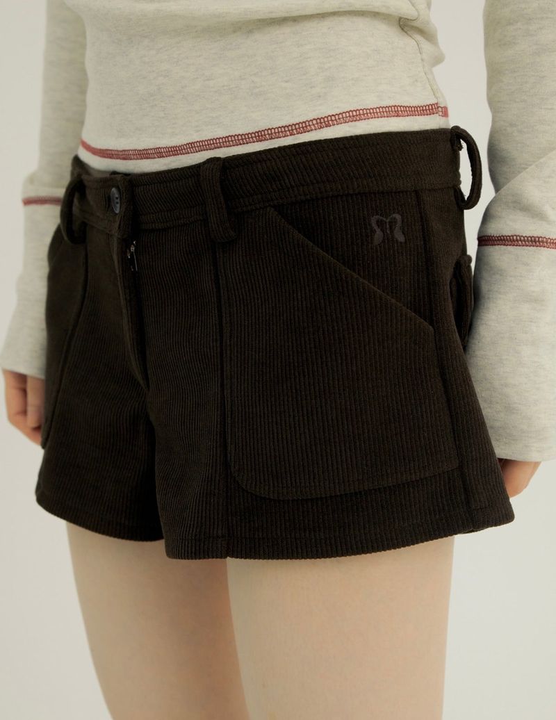 LOW CORDUROY SHORTS BROWN