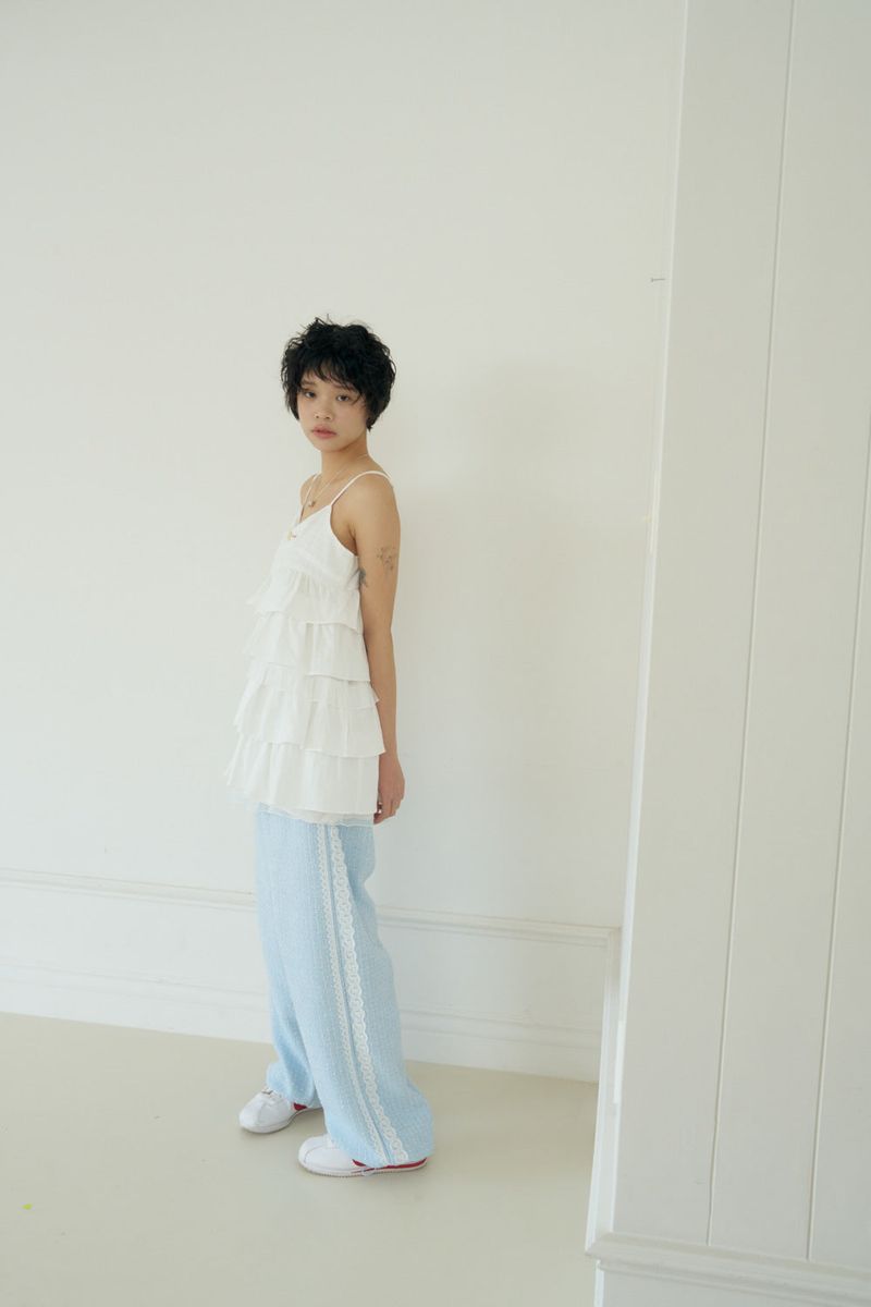 POPPY TWEED PANTS (BLUE)