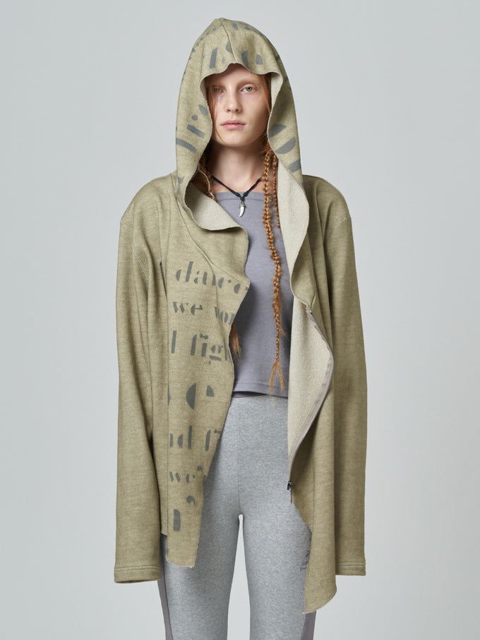 TENSE DANCE(テンスダンス)の「Oversized hood zip up_mustard(Tops)」