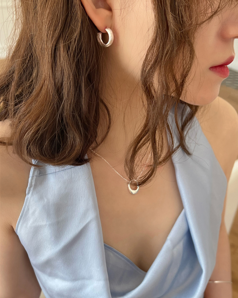 Fade earring (silver)