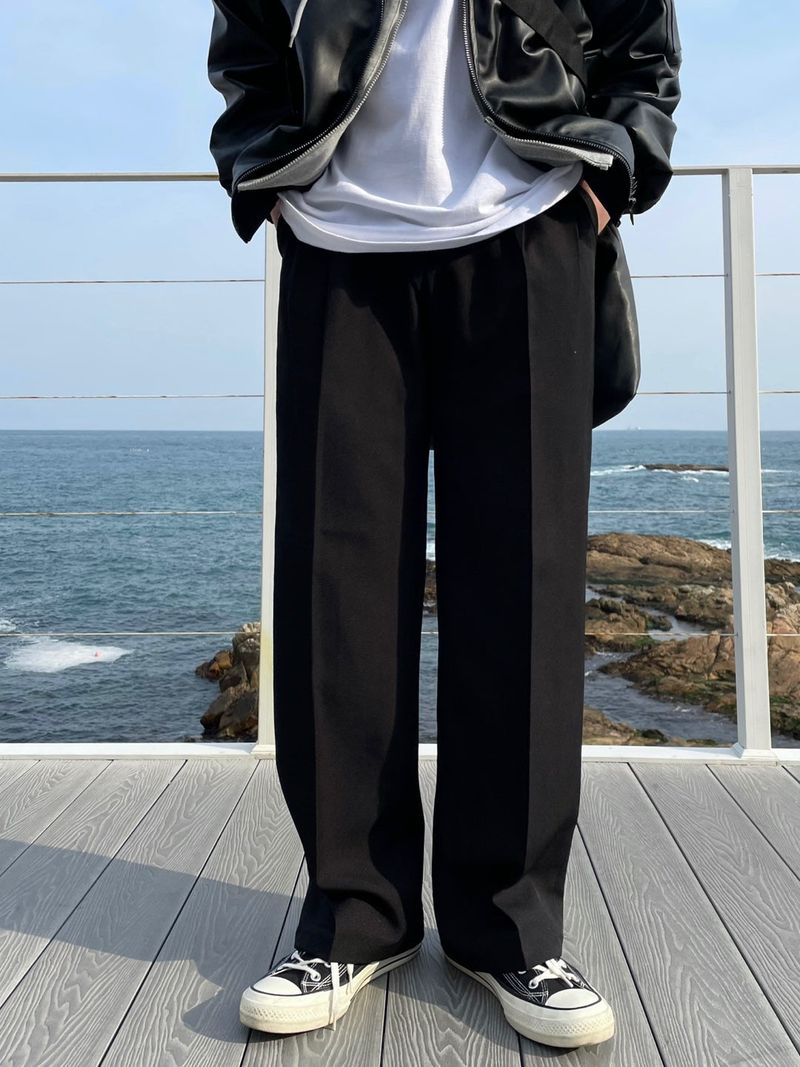 NEVERDOWHY（ネバードゥワイ）の「ABLE TWO TUCK WIDE SLACKS(5COLOR)（Pants）」
