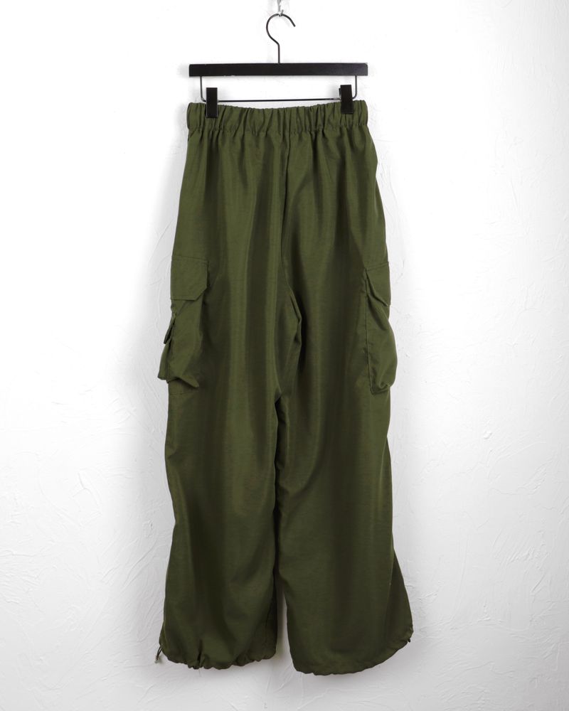 [BASIC/LONG] Adik Double Pocket Pintuck Cargo Two-Way Long Wide Jogger Pants