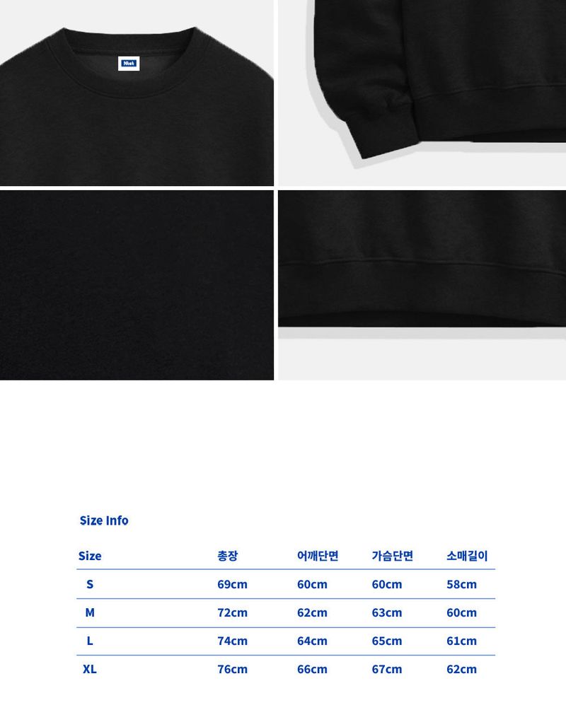 classic emblem sweatshirts (5color)