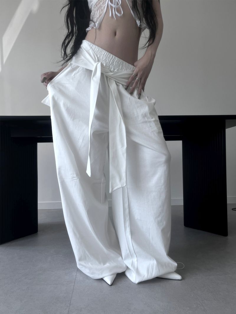 strap string pants (3color)