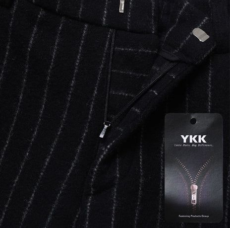 Ovening Stripe Wool Slacks