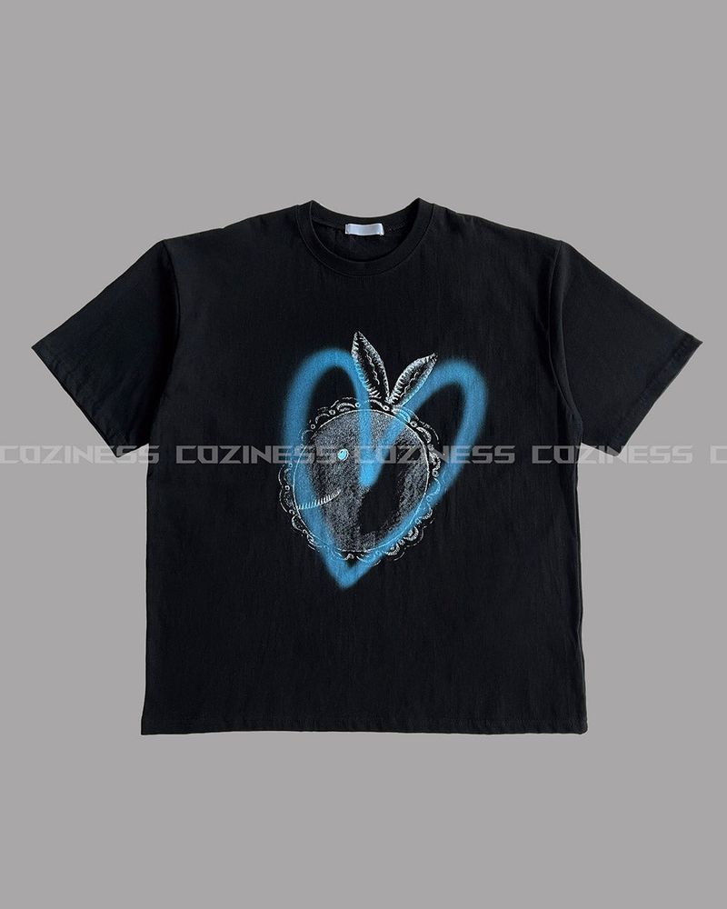 SO Heart Rabbit Printed Short-Sleeved (4 colors)