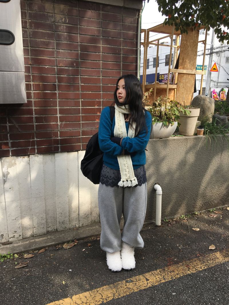 Peach Pintuck Jogger Pants (7color)