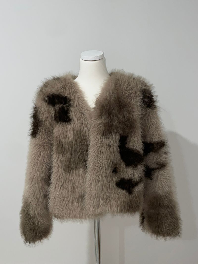 Vintage Leopard Fur Jacket
