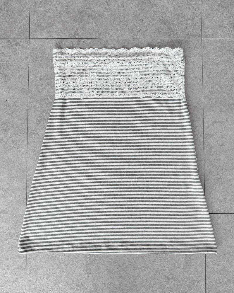 VEIL LACE SAGGING SKIRT