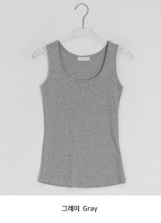Duhin Basic Color Layered Round Sleeveless