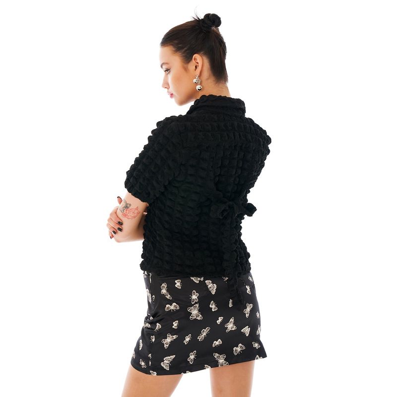 Back Ribbon Shirt [Black]