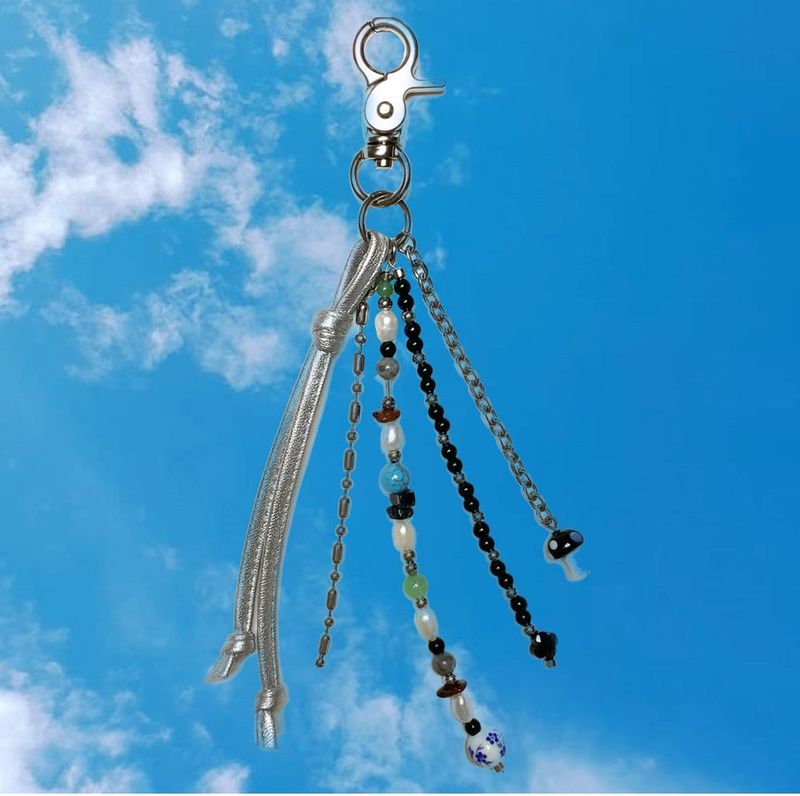 multi gemstone keyring