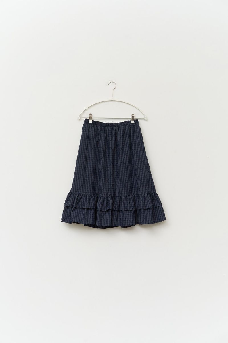 (W) Mus Checked Skirt