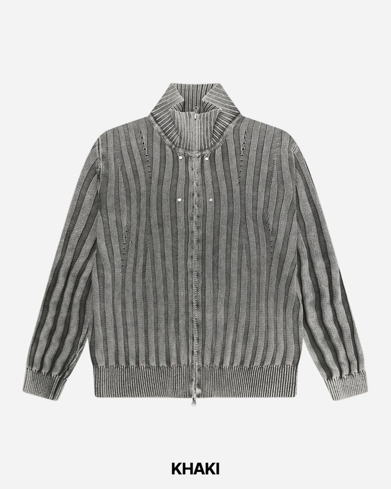 Nex Pigment Knit Zip-up