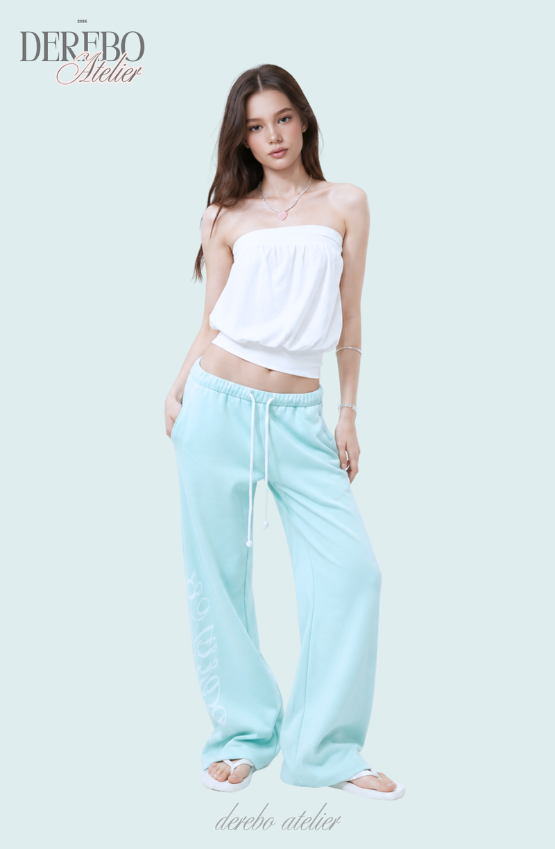 Lounge Lettering Mint Long Pants (PANTS)