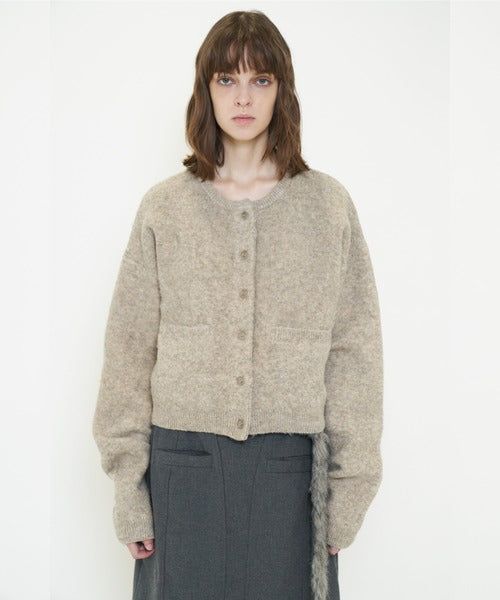 FLUFFY KNIT CARDIGAN