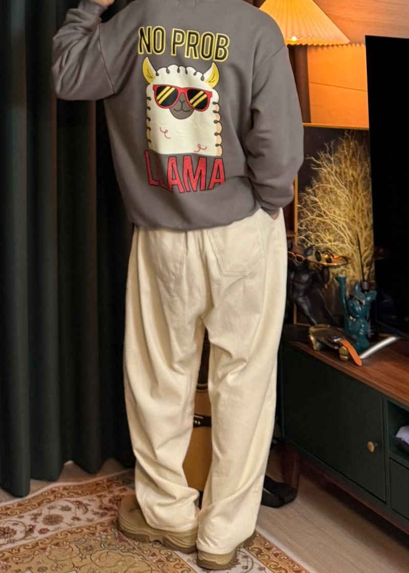 Couple Lama Character Sweatshirt 3COLOR