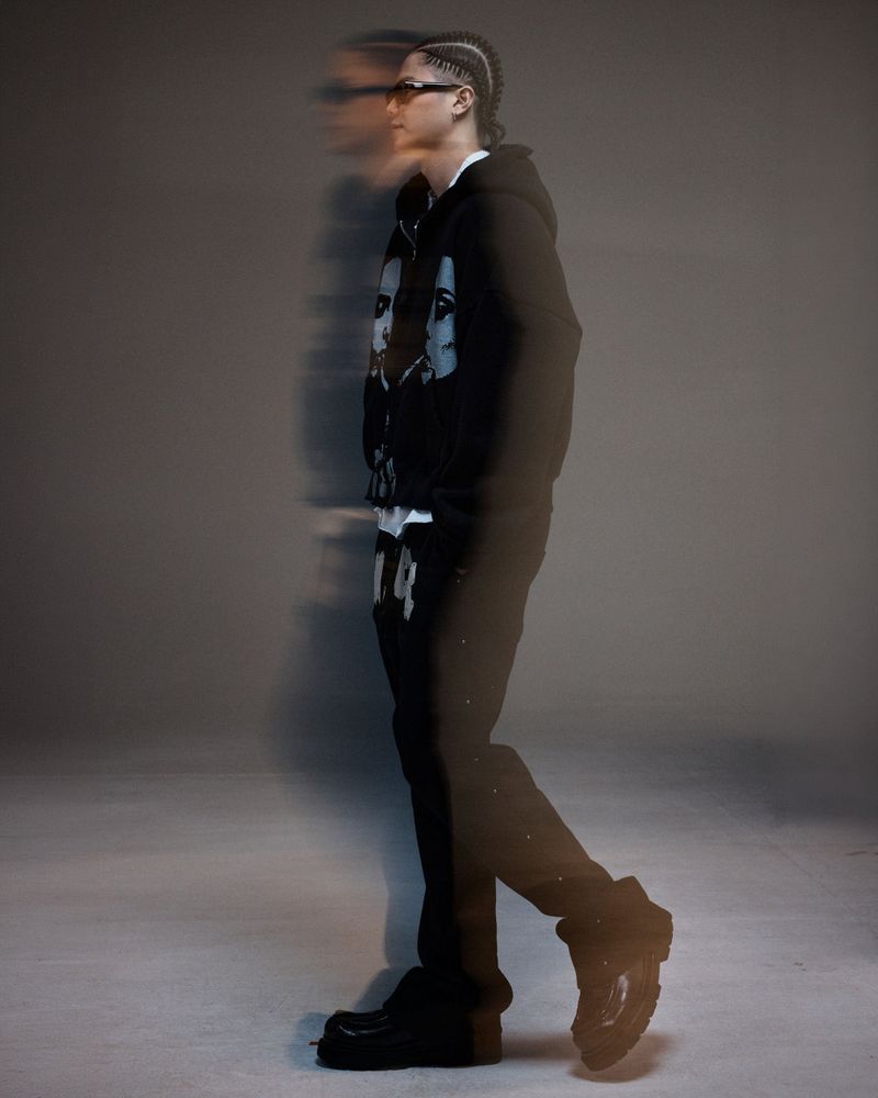 mwoong（モン）の「M.C.R. code stud P BK F （Pants）」