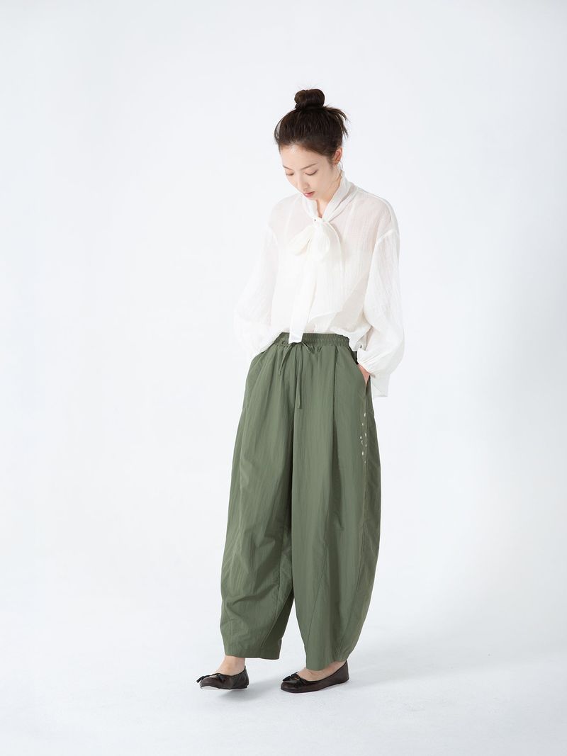 Ribbon Tie Blouse (White)