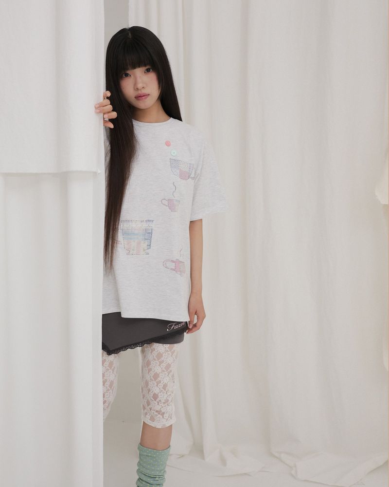 APRON MICRO PANTS / GREY