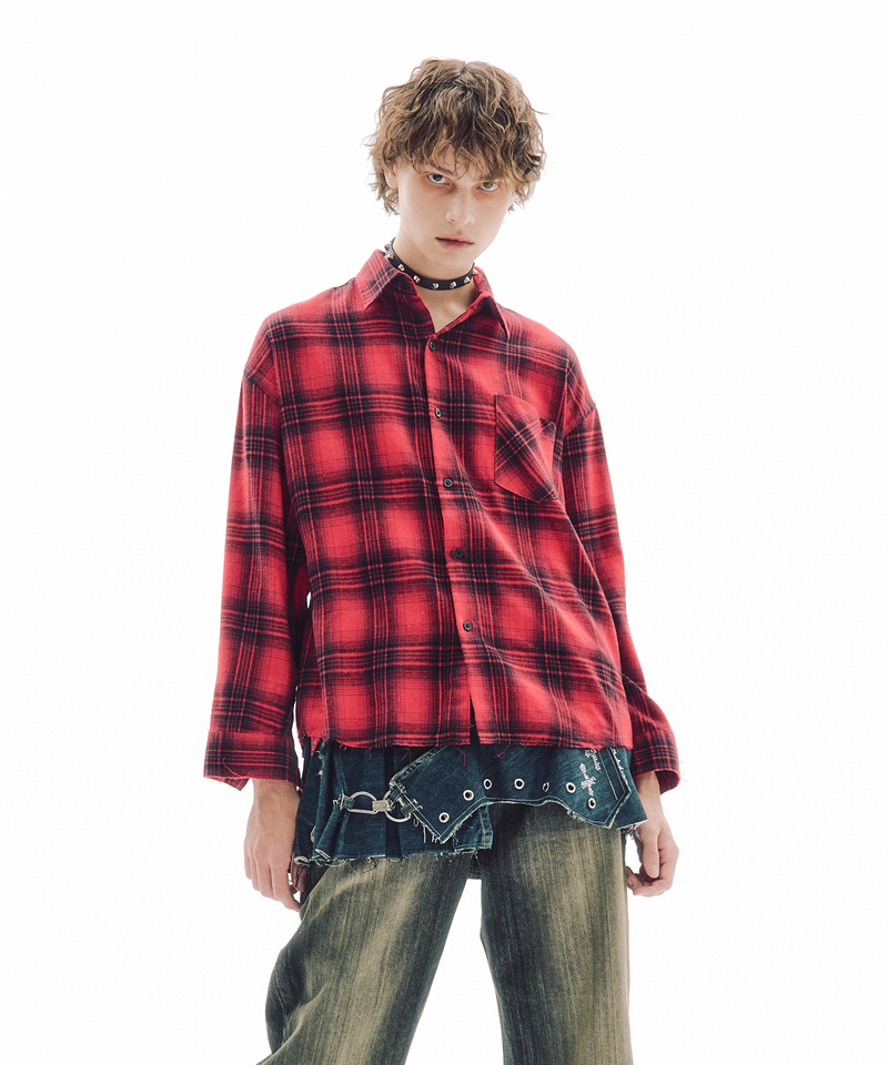 TRIP SHOP（トリップショップ）の「SHATTERED CHECK SHIRT（Tops）」