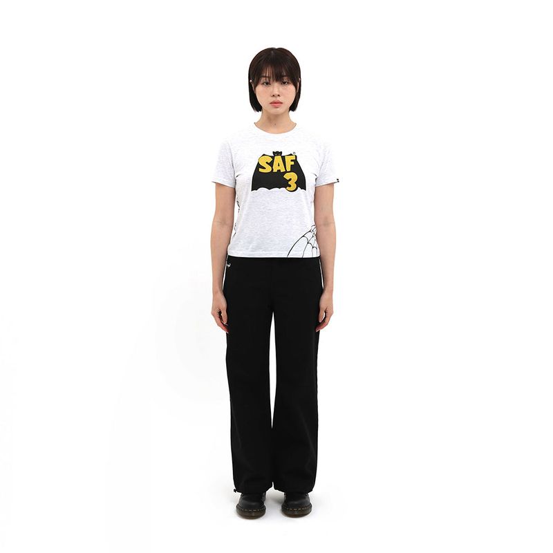 1/2 BAT LOGO TEE (GRAY)