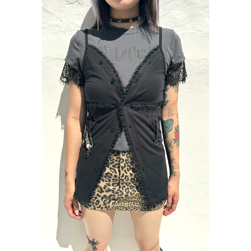 LACE JERSEY TOP