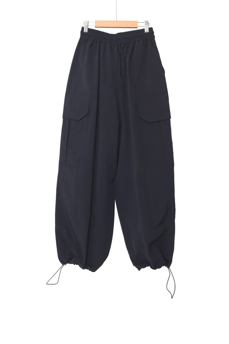 Solid Big Pocket Cargo Pants