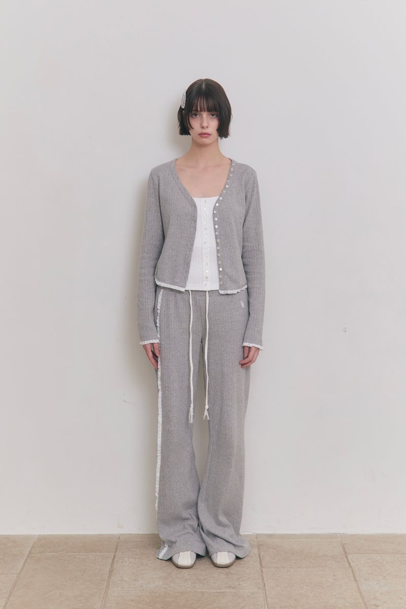 Sweet Dreams Button Cardigan (Gray)