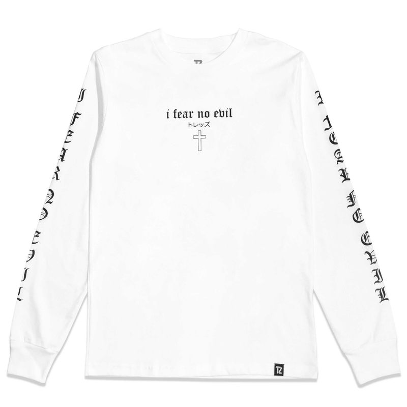TZ I Fear No Evil Long Sleeve - White