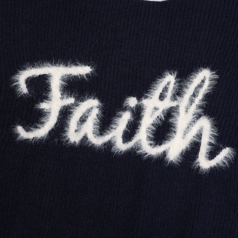 Faith Lettering Knit