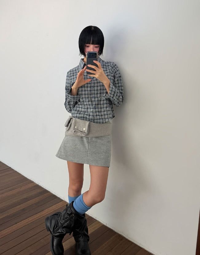 LUPIN CHECK SLIM SHIRT