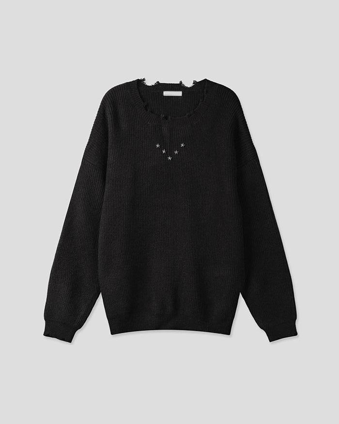 (UNISEX) Studs Over Knit