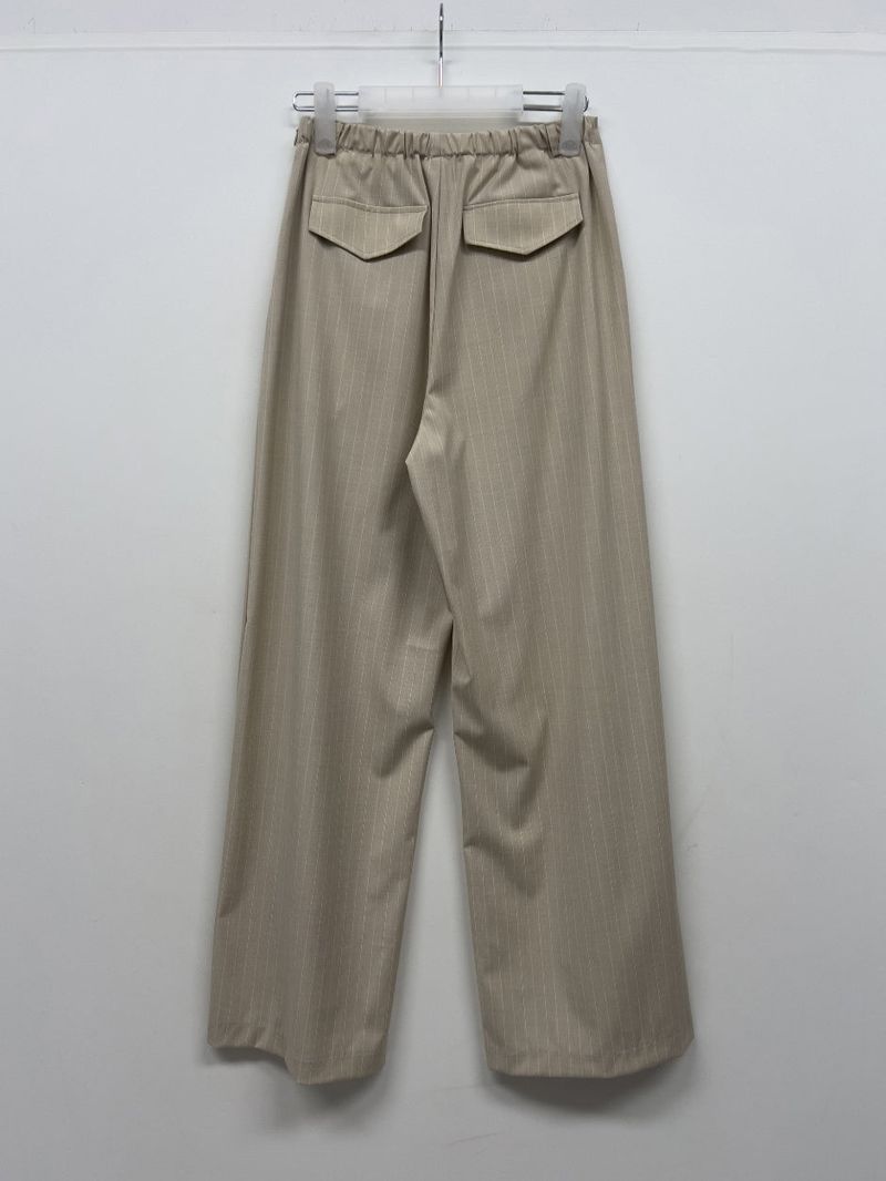 Eiffel Stripe Banding Wide Slacks