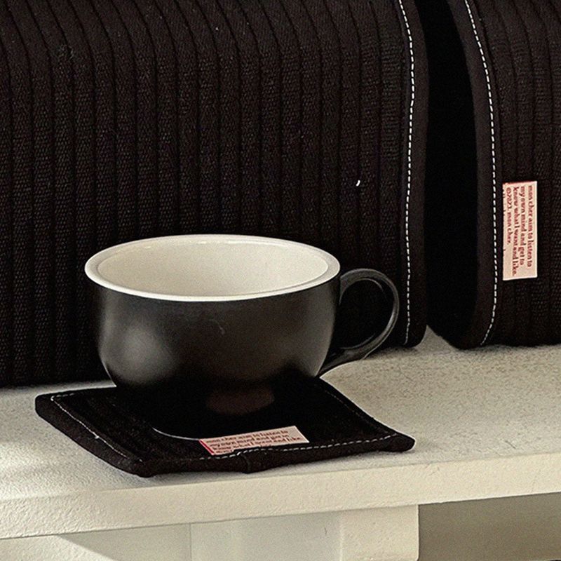 Coffee&Tea coasters 2PCS (Black)