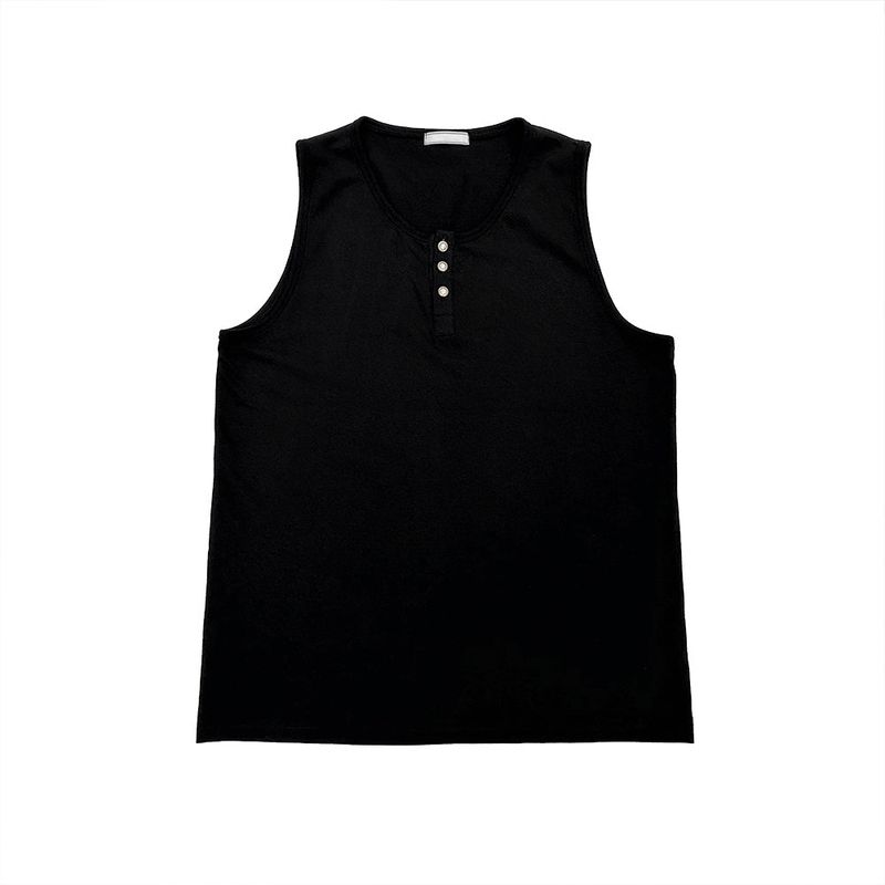 Luden Henley-Neck Sleeveless