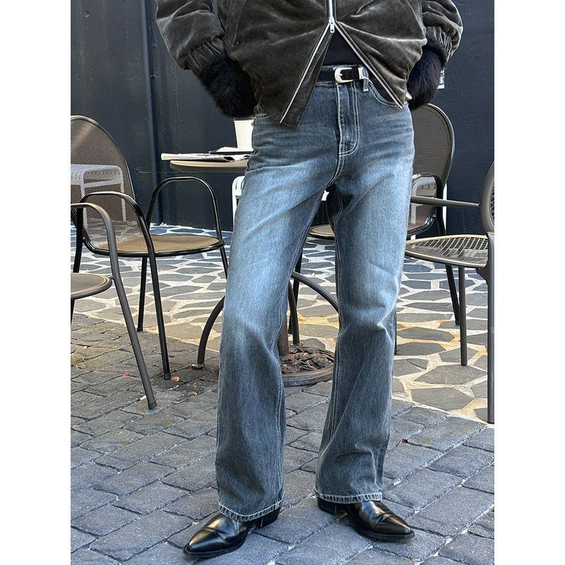 LAURANT（ロラン）の「[Unisex] Gray washing flare denim pants(2color)（Pants）」