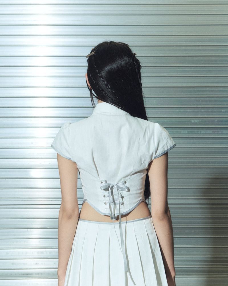denim eyelet bl - ivory