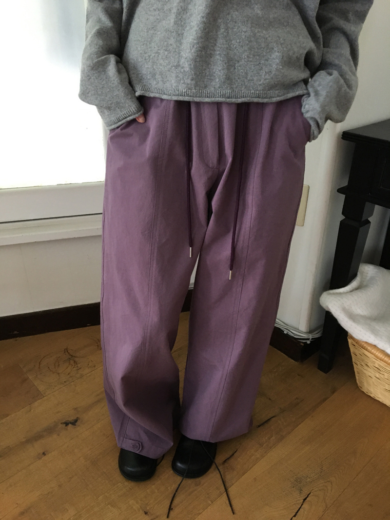 Boya String Button Pants (2color)