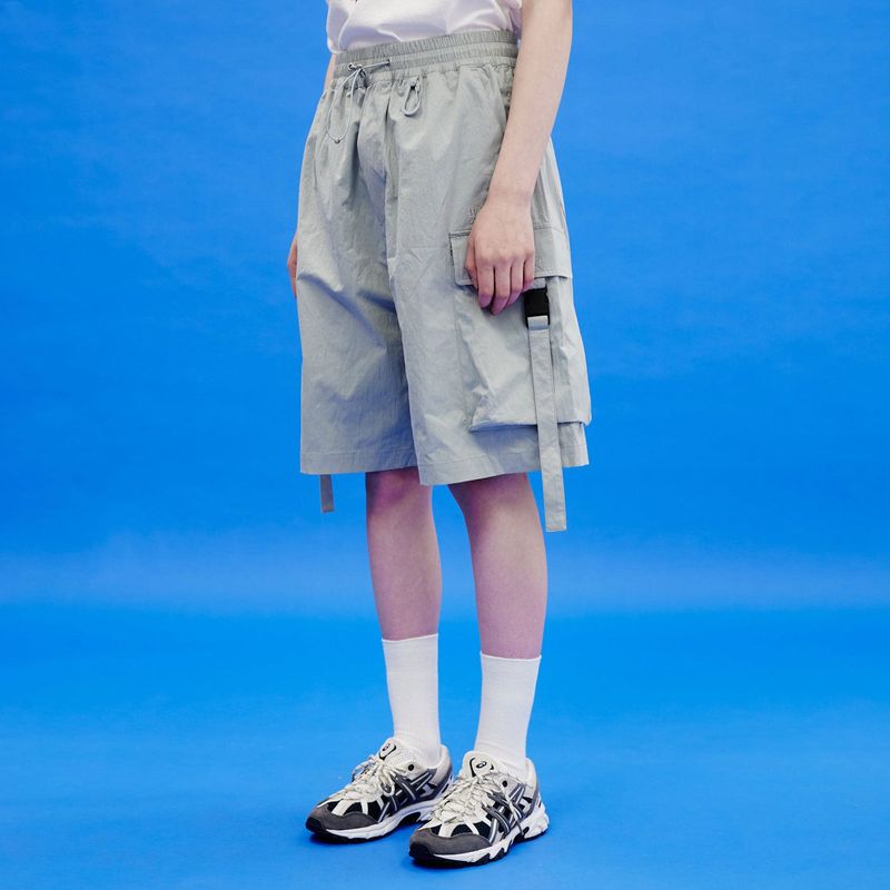 Big pocket banding cargo short pants